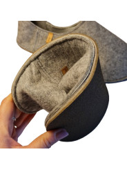 Wool slippers barefoot gum sole collection