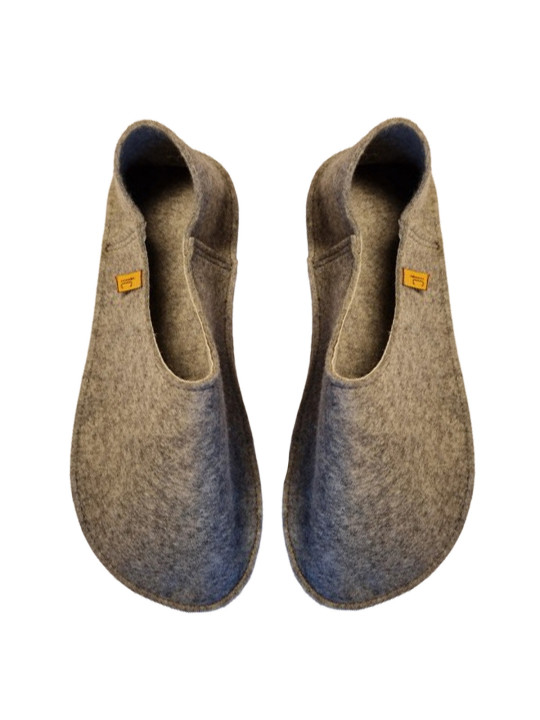 Wool slippers barefoot gum sole collection