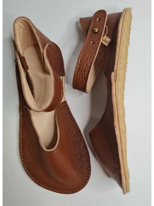 Balerinky extra mäkké barefoot vo farbe bruciato