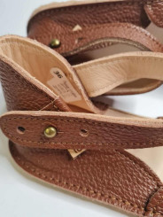 Soft leather sandals ballerina barefoot shoes wide