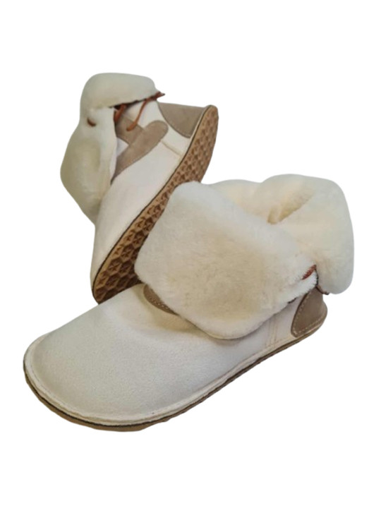 Sheepskin Boots – Minimalist Barefoot Design – Custom Sole Options | Tomar Creation gum sole collection