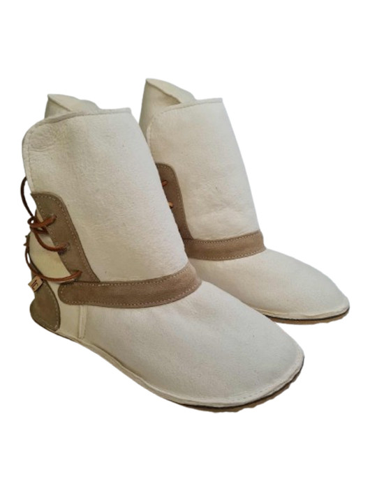 Sheepskin Boots – Minimalist Barefoot Design – Custom Sole Options | Tomar Creation gum sole collection