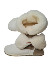 Sheepskin Boots – Minimalist Barefoot Design – Custom Sole Options | Tomar Creation gum sole collection
