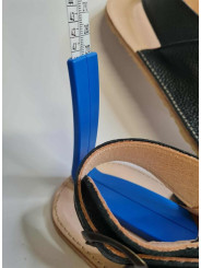 Minimalist wide and soft double buckle flat sandals