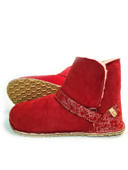 Low Sheepskin Boots – Minimalist Wool Slippers – Custom Sole Options | Tomar Creation