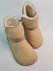 Bottines Basses Peau Lainée – Chaussons Minimalistes Mouton – Semelles au Choix | Tomar Creation