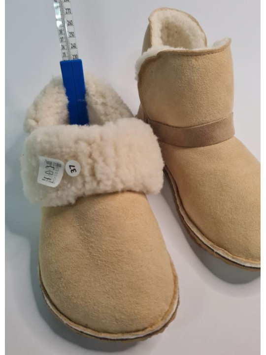 Bottines Basses Peau Lainée – Chaussons Minimalistes Mouton – Semelles au Choix | Tomar Creation