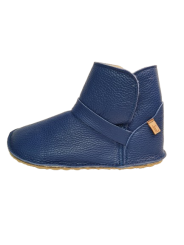 Bottines basses en cuir denim et laine – Chaud & minimaliste Semelles Flexibles | Tomar Creation