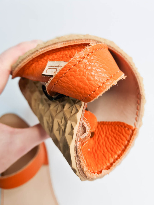 Sandales cuir barefoot extra souple minimaliste large et plate