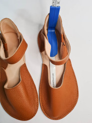 Soft leather sandals ballerina barefoot shoes wide