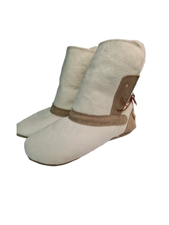 Bottes Peau Lainée – Boots Minimalistes Mouton – Semelle Suédé Cuir | Tomar Creation