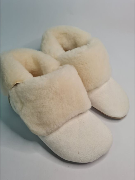 Bottes Peau Lainée – Boots Minimalistes Mouton – Semelle Suédé Cuir | Tomar Creation