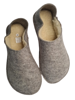 Wool slippers barefoot gum sole collection