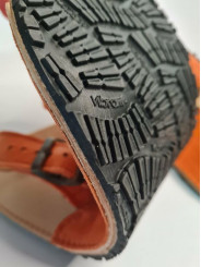 Minimalist wide and soft double buckle flat sandals