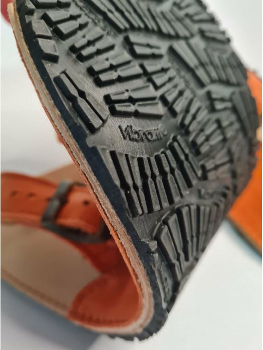 Sandales plate double boucle large et souple minimaliste