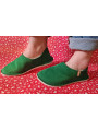 Les babouches en cuir chaussons en stock de couleur