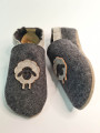 Natural wool merino felt slippers suitable for children and adults, all sizes from 18 to 49.