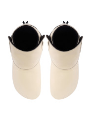 Leather bootie slippers with lining, sizes 38-40