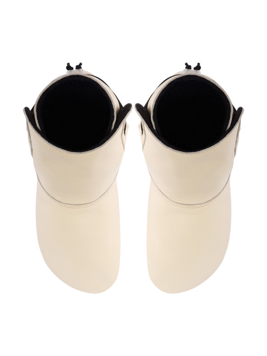 chaussons bottines entierement en cuir avec doublure taille 38 - 40