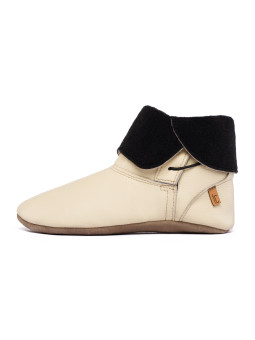 chaussons bottines entierement en cuir avec doublure taille 38 - 40