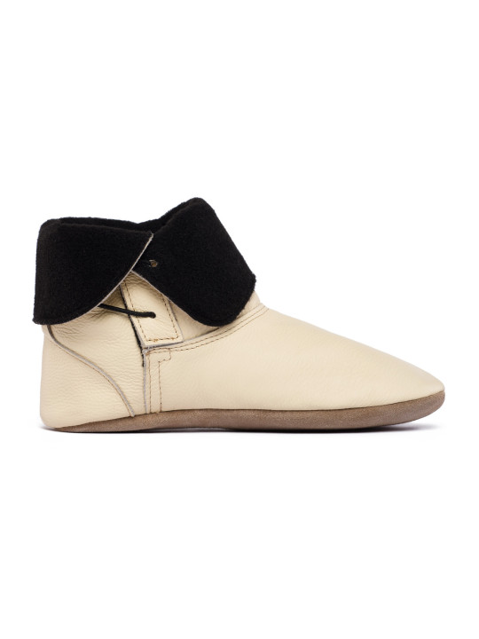 chaussons bottines entierement en cuir avec doublure taille 38 - 40