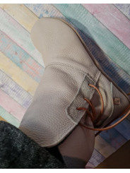 chaussons bottines entierement en cuir avec doublure taille 38 - 40