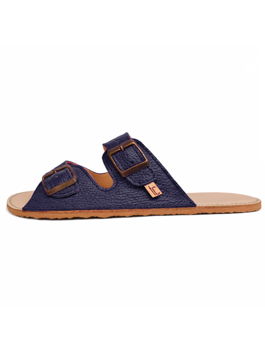 Double buckle sandals blu marino