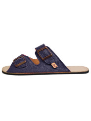 Sandales double boucles blu marino