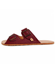 Double buckle sandals cremisi