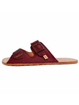 Double buckle sandals cremisi