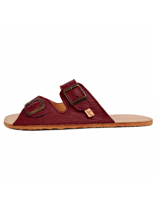 Double buckle sandals cremisi