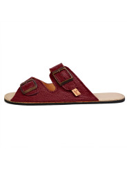 Double buckle sandals cremisi