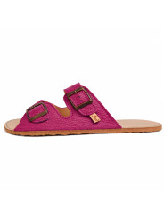 Double buckle sandals fuxia