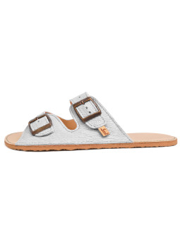Double buckle sandals bianco