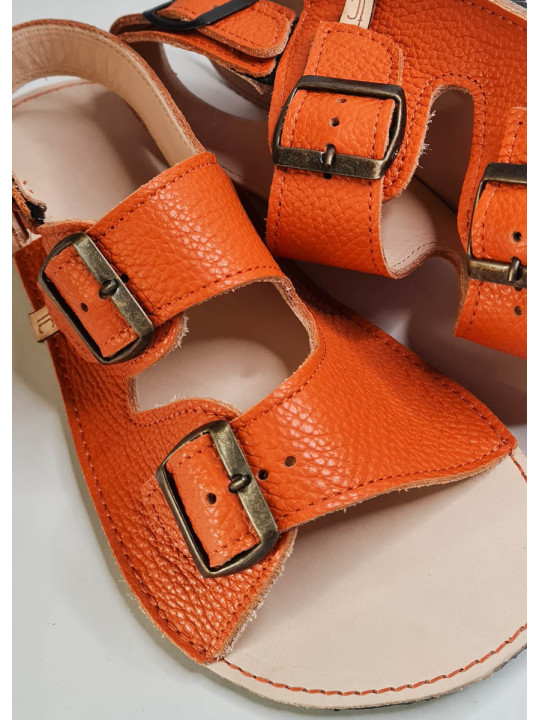 Double buckle sandals volcanic
