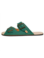 Double buckle sandals avocado