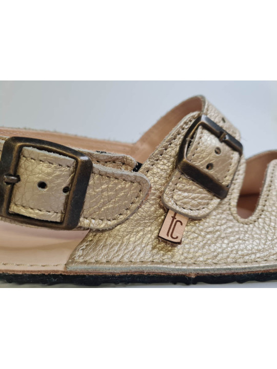 Nastaviteľné barefoot kožené sandále s prackou