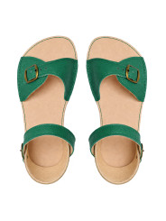 Flexible barefoot sandals with wide toes, adjustable shaft and heel