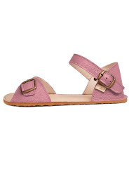 Flexible barefoot sandals with wide toes, adjustable shaft and heel