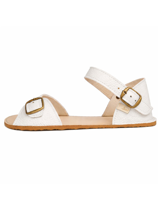 Flexible barefoot sandals with wide toes, adjustable shaft and heel