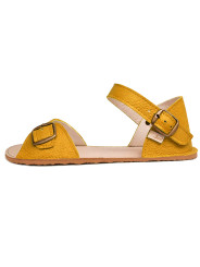 Flexible barefoot sandals with wide toes, adjustable shaft and heel