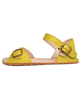 Flexible barefoot sandals with wide toes, adjustable shaft and heel