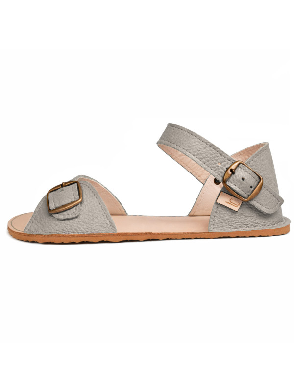 Flexible barefoot sandals with wide toes, adjustable shaft and heel