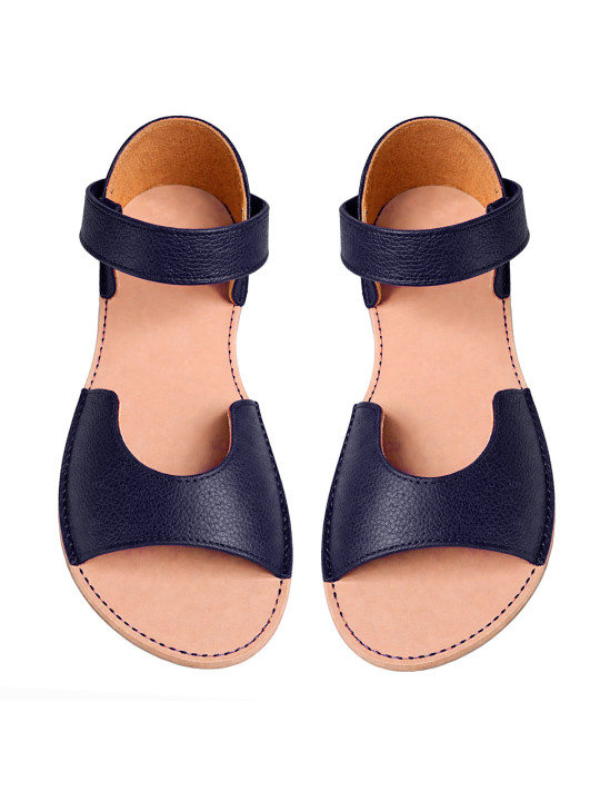 Barefoot sandále Elegia z elegantnej kože pre široké chodidlá