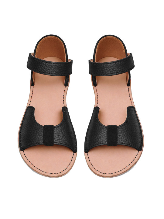 Sandales Elegia barefoot en cuir élégantes pour pied larges