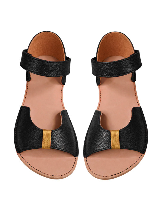 Elegia barefoot sandals in elegant leather for wide feet