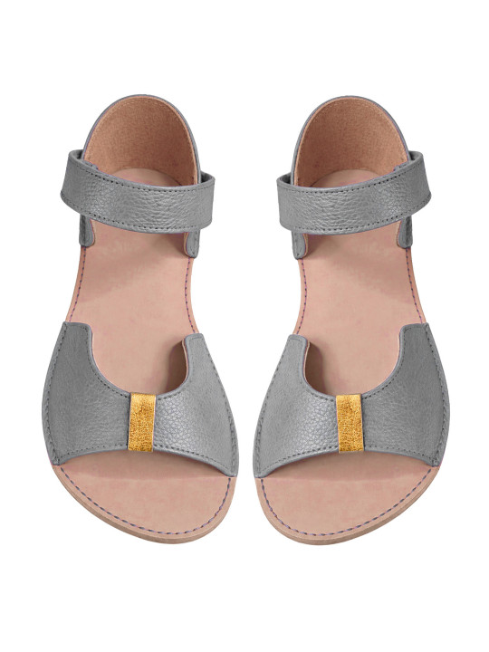 Barefoot sandále Elegia z elegantnej kože pre široké chodidlá