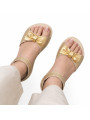Extra soft, wide and flat barefoot leather sandals for deep feet