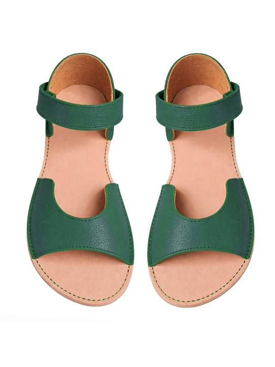 Elegia barefoot sandals in elegant leather for wide feet.