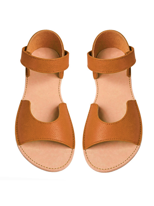 Barefoot sandále Elegia z elegantnej kože pre široké chodidlá